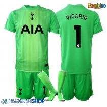 Maglie da calcio Tottenham Hotspur Guglielmo Vicario #1 Portiere Prima Maglia Bambino 2025-26 Manica Corta + Pantaloni corti)